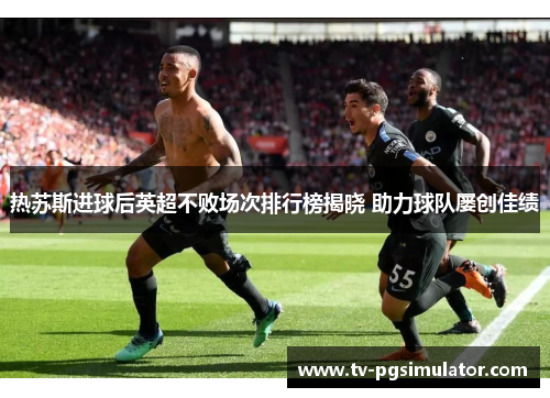 热苏斯进球后英超不败场次排行榜揭晓 助力球队屡创佳绩 热苏斯进球后英超不败场次排行榜揭晓 助力球队屡创佳绩